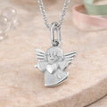 Anhänger aus 925er Sterling Silber - Engel mit Zirkonia