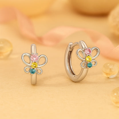 Schmetterling Geschenkset für Kinder aus 925 Sterling Silber mit Zirkonia