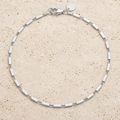 Armband Damen 925 Sterling Silber Stäbchendesign - 19cm