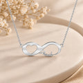 Infinity Namenskette mit Herz - 925 Sterling Silber - Silber | Vergoldet | Rosévergoldet mit Wunschname