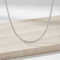 Unisex Panzerkette 925 Sterling Silber rhodiniert 1,2mm - verschiedene Längen