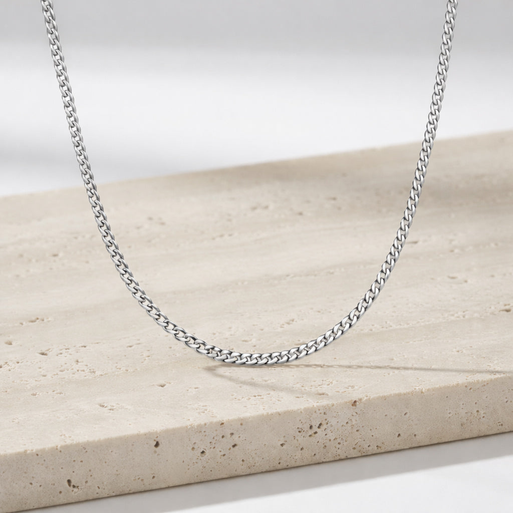 Unisex Panzerkette 925 Sterling Silber rhodiniert 1,2mm - verschiedene Längen