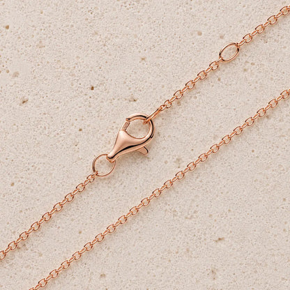 Medaillon rund Damen 925 Sterling Silber rosévergoldet mit Zirkonia für 2 Fotos - optional mit Ankerkette