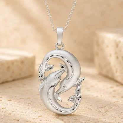 Sternzeichen Anhänger 925 Sterling Silber rhodiniert teilmattiert 3D Design 30mm - optional 45cm Ankerkette