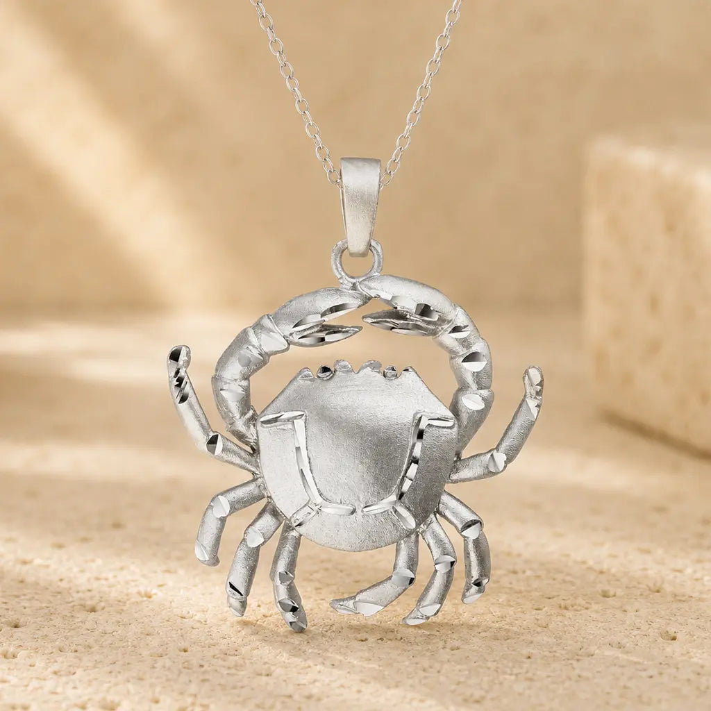 Sternzeichen Anhänger 925 Sterling Silber rhodiniert teilmattiert 3D Design 30mm - optional 45cm Ankerkette