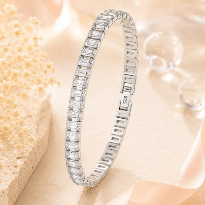 Tennisarmband Damen mit Zirkonia 925 Sterling Silber - 18cm
