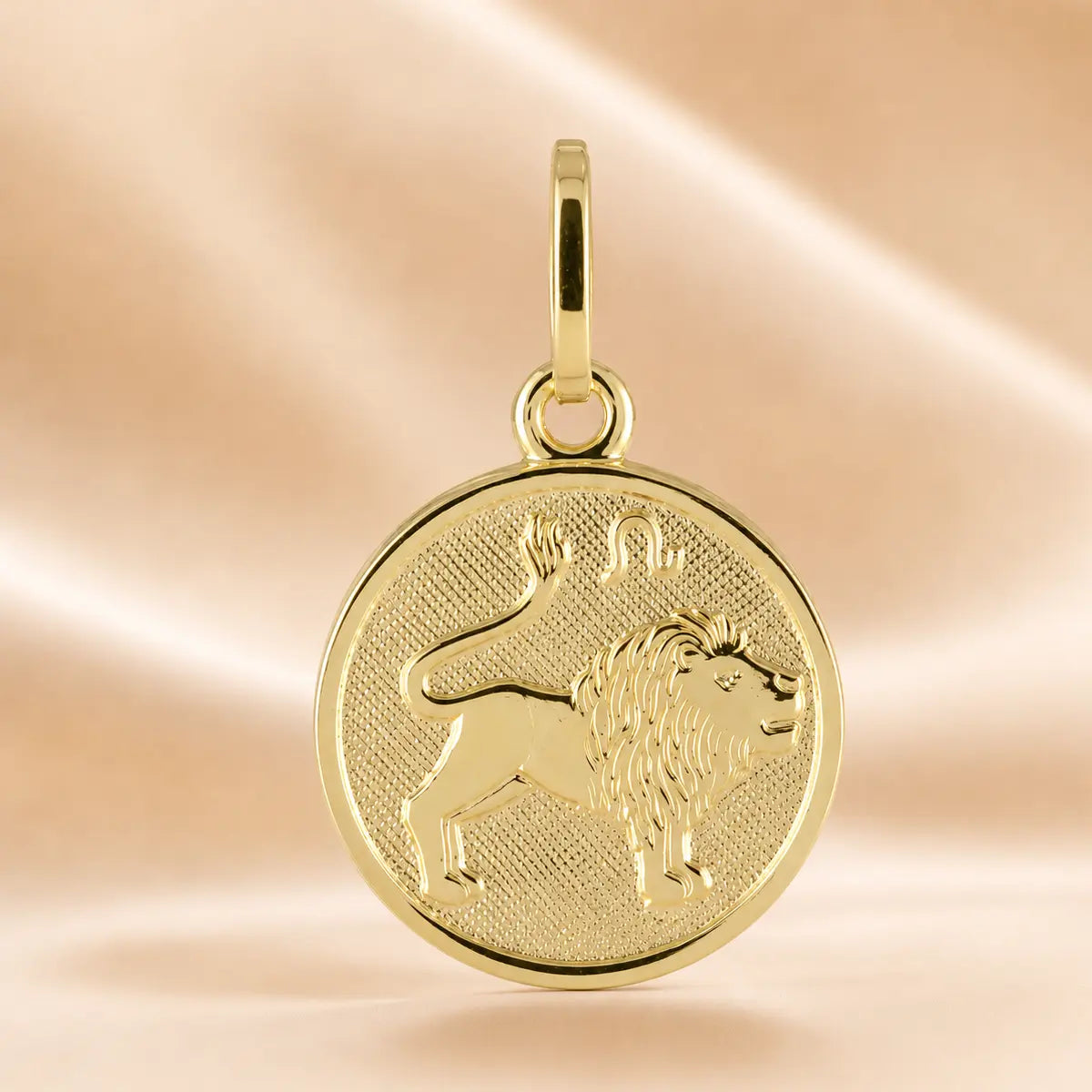 Sternzeichen Anhänger Damen 925 Sterling Silber vergoldet 12mm - optional mit Kette 45cm