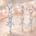 Schmuck Set aus 925er Sterling Silber, Dancing Ballerina
