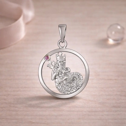 Sternzeichen Anhänger 925 Sterling Silber 1 Edelstein - Alle 12 Tierkreiszeichen