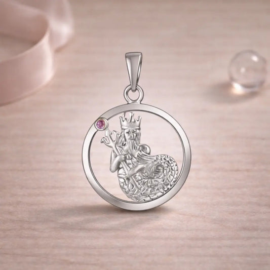 Sternzeichen Anhänger 925 Sterling Silber 1 Edelstein - Alle 12 Tierkreiszeichen