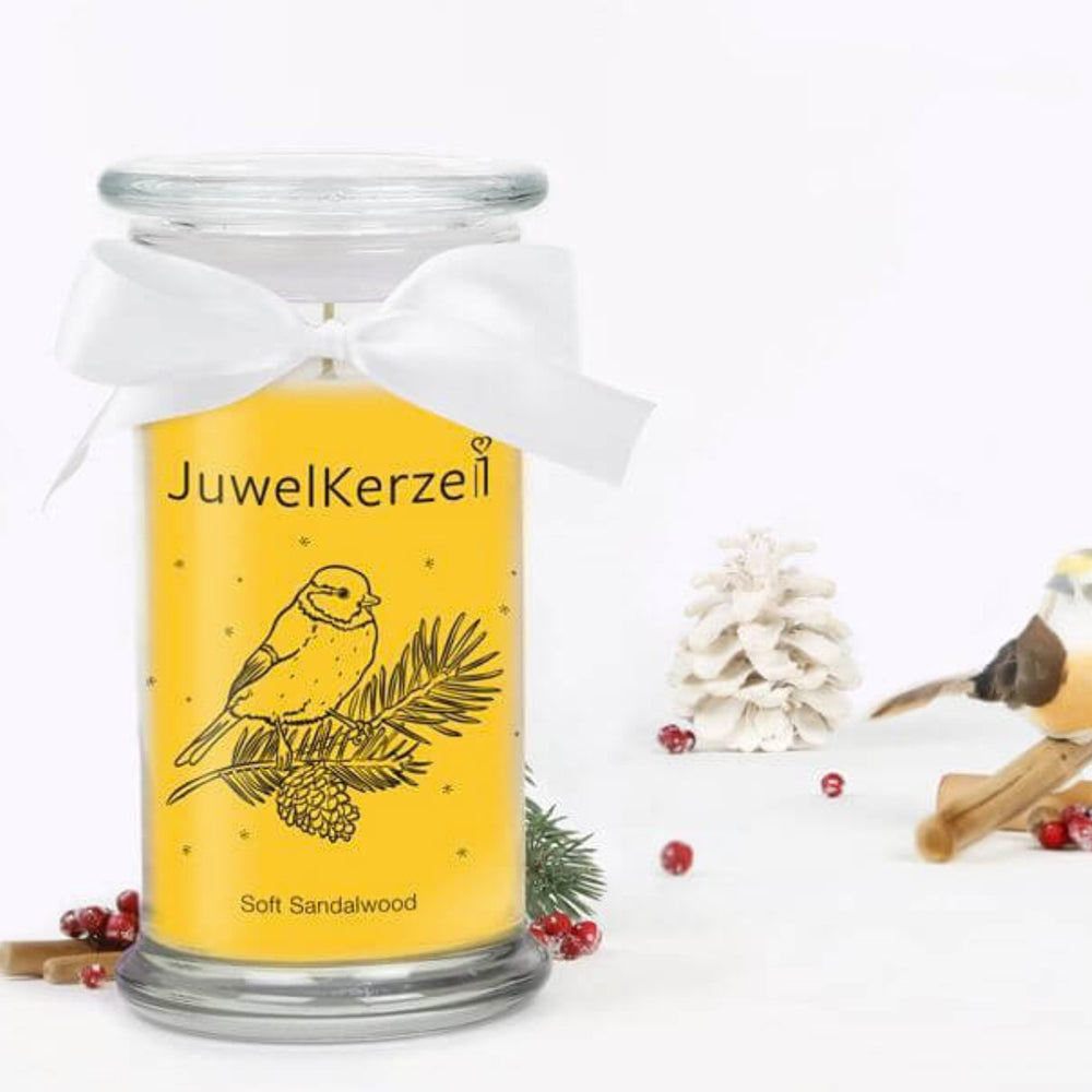 Juwelkerze mit Halskette – Duftkerze mit Schmucküberraschung