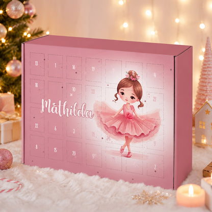 Limitierter Schmuck Adventskalender Mädchen - 925 Sterling Silber - personalisiert mit Name & Geburtsdatum