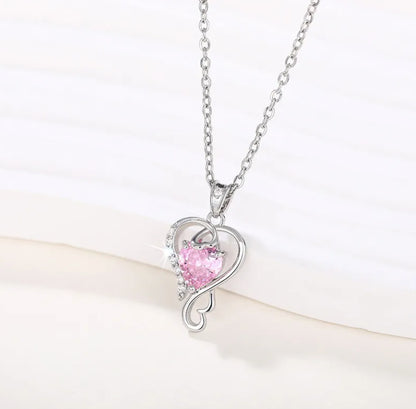 Kette mit Anhänger aus Edelstahl, Romantic Heart