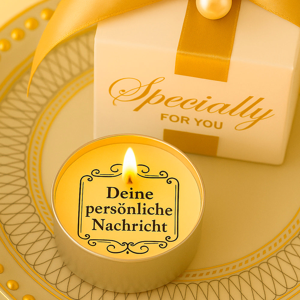 Glückslicht mit persönlicher Botschaft - Geschenkidee - Liebevolle Überraschung - Auch mit Wunschtext