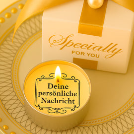 Glückslicht mit persönlicher Botschaft - Geschenkidee - Liebevolle Überraschung - Auch mit Wunschtext