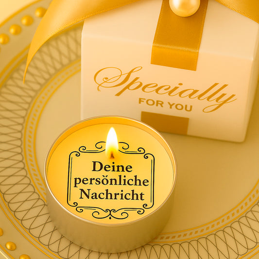 Glückslicht mit persönlicher Botschaft - Geschenkidee - Liebevolle Überraschung - Auch mit Wunschtext