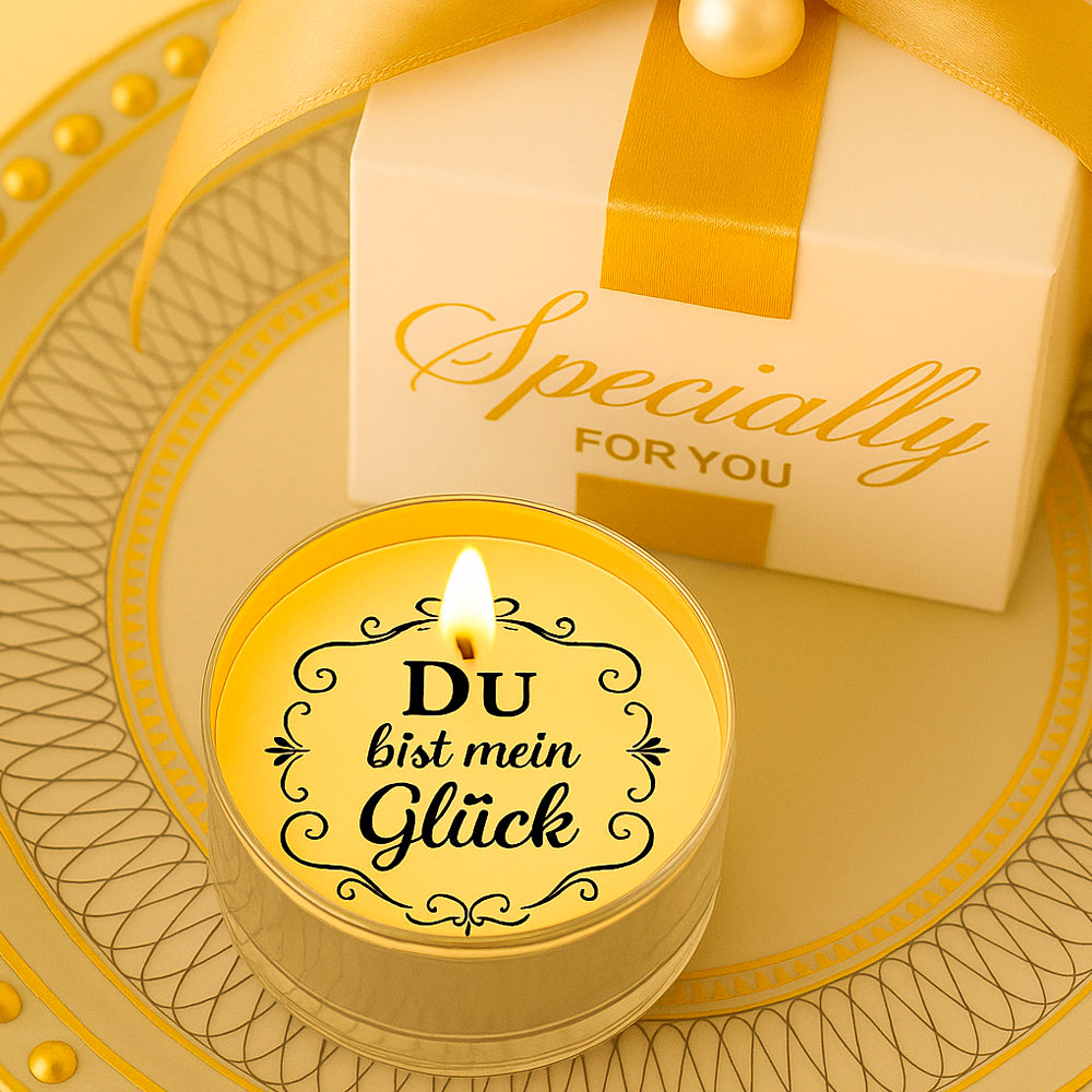 Glückslicht mit persönlicher Botschaft - Geschenkidee - Liebevolle Überraschung - Auch mit Wunschtext