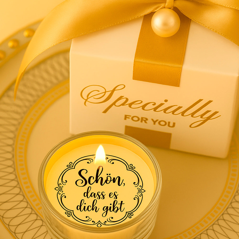 Glückslicht mit persönlicher Botschaft - Geschenkidee - Liebevolle Überraschung - Auch mit Wunschtext