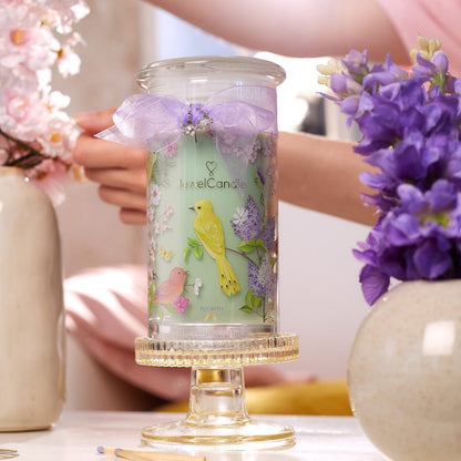 Juwelkerze mit Ohrringen - Duftkerze mit Schmucküberraschung