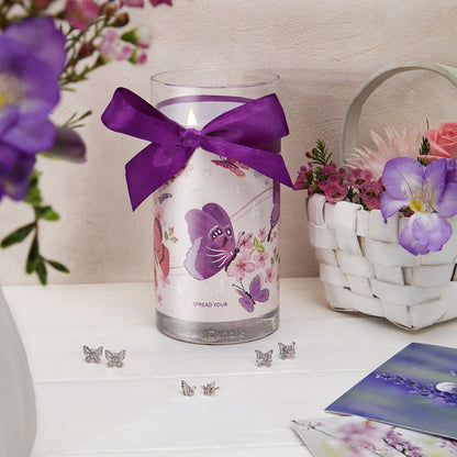 Juwelkerze mit Ohrringen - Duftkerze mit Schmucküberraschung