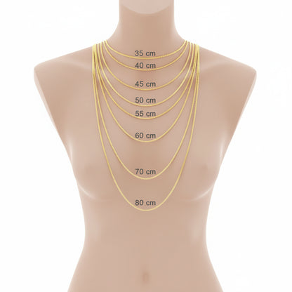 Sternzeichen Anhänger Damen 333 Gelbgold handgearbeitet Vintage Stil 22mm - optional mit Kette 42cm